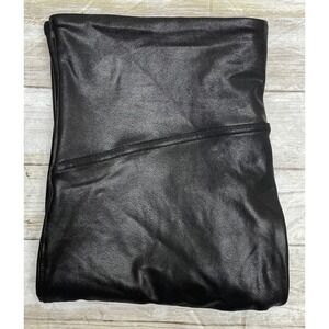 SPANX BY Sara Blakely Faux Leather Leggings High Waist Black size XL